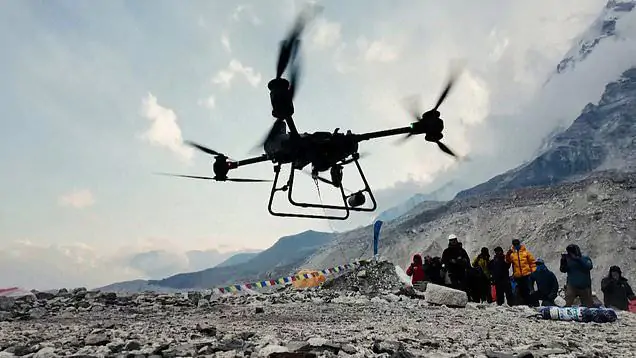 DJI drone makes historic delivery on Mount Everest